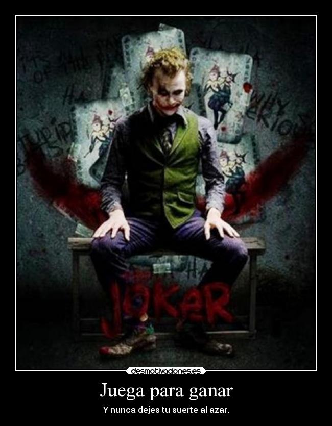 Juega para ganar - Y nunca dejes tu suerte al azar.