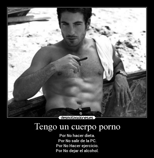 carteles cuerpo porno gordo abdominales desmotivaciones