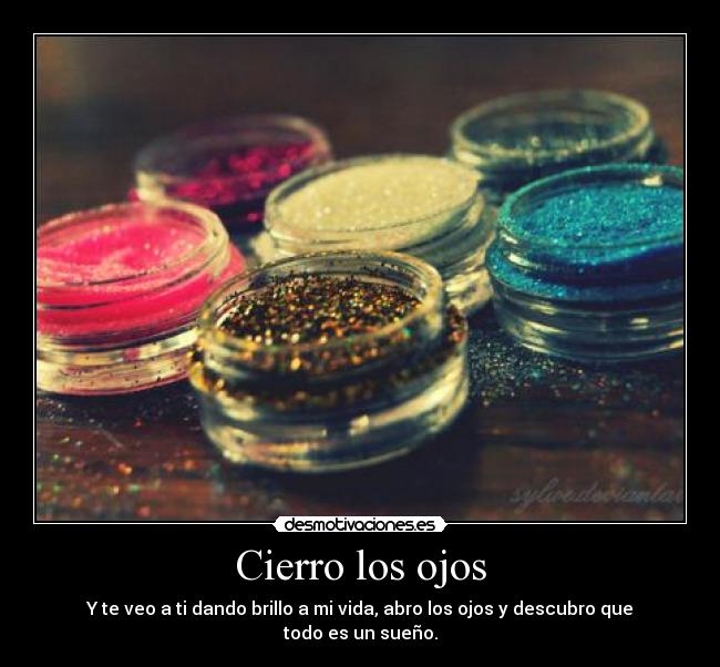 Cierro los ojos -