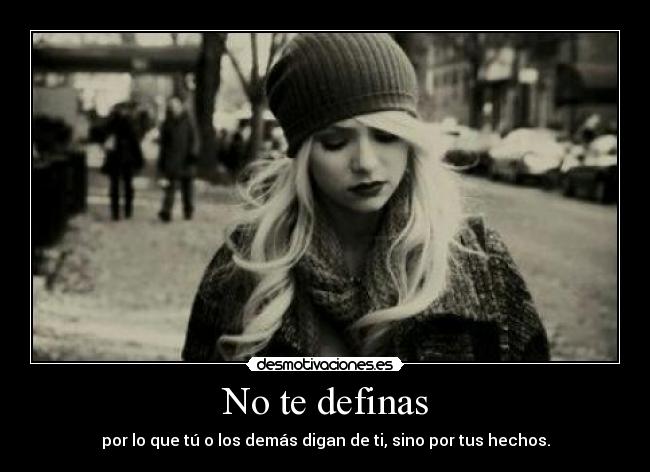 No te definas - 