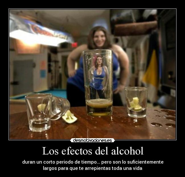Los efectos del alcohol -