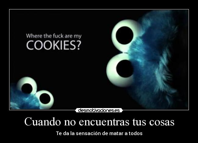 carteles cookie monster desmotivaciones