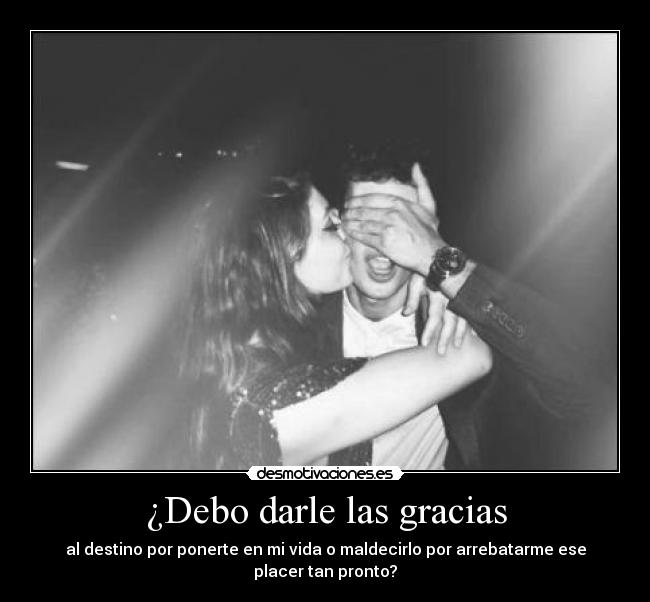 ¿Debo darle las gracias - 