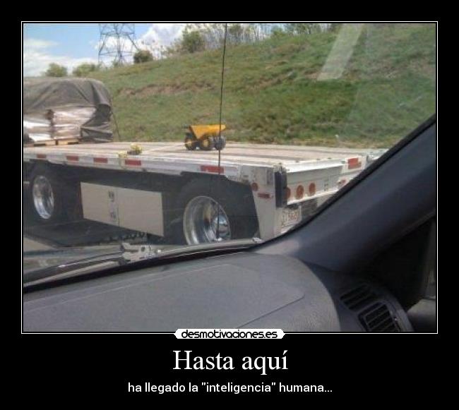 carteles camion para llevar camioncito juguete fail inteligencia humana desmotivaciones