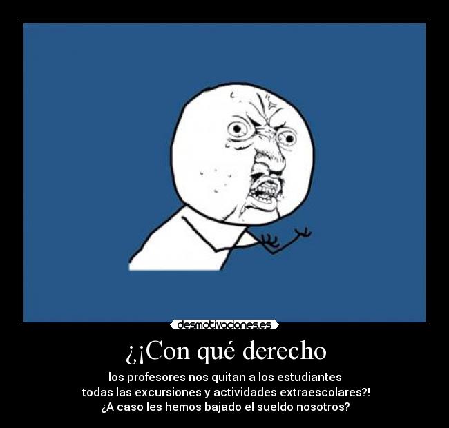 ¿¡Con qué derecho - 