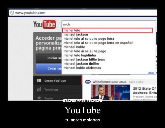 YouTube - tu antes molabas