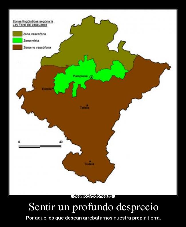 Sentir un profundo desprecio - Por aquellos que desean arrebatarnos nuestra propia tierra.