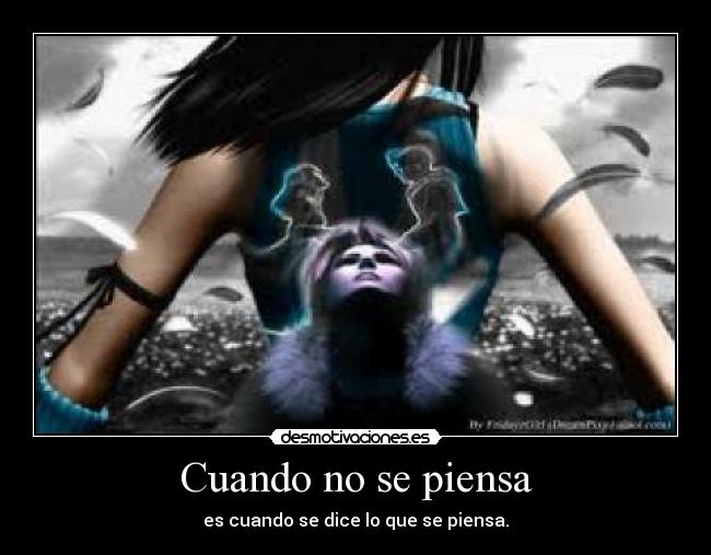 Cuando no se piensa - 