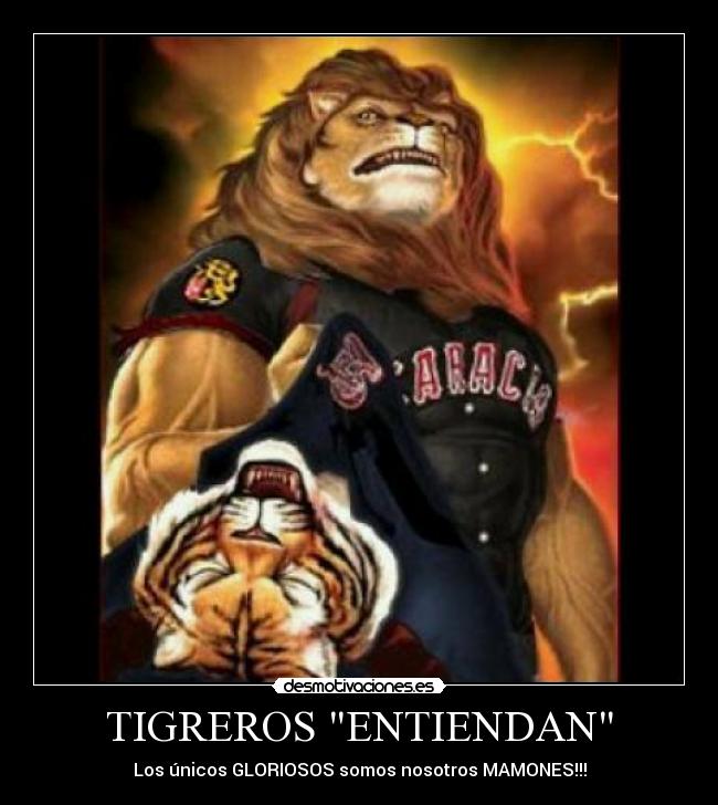 TIGREROS ENTIENDAN - Los únicos GLORIOSOS somos nosotros MAMONES!!!