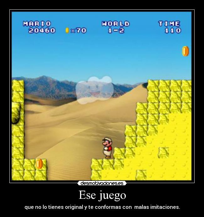 carteles juegos mario recuerdos malas imitaciones desmotivaciones