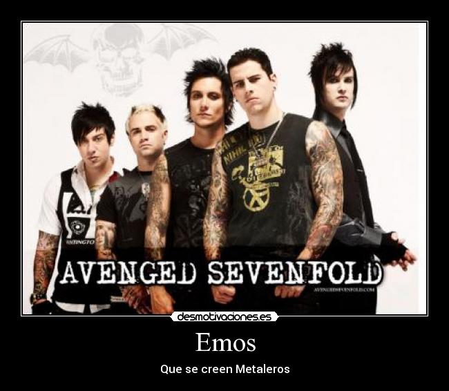 carteles emos que creen metaleros a7x posers clanhoygan desmotivaciones