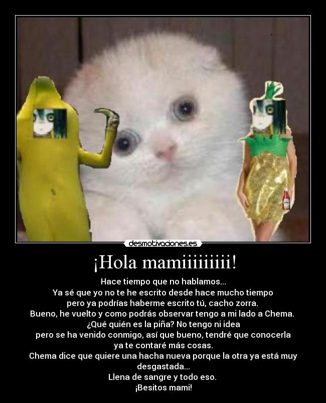¡Hola mamiiiiiiiii! -