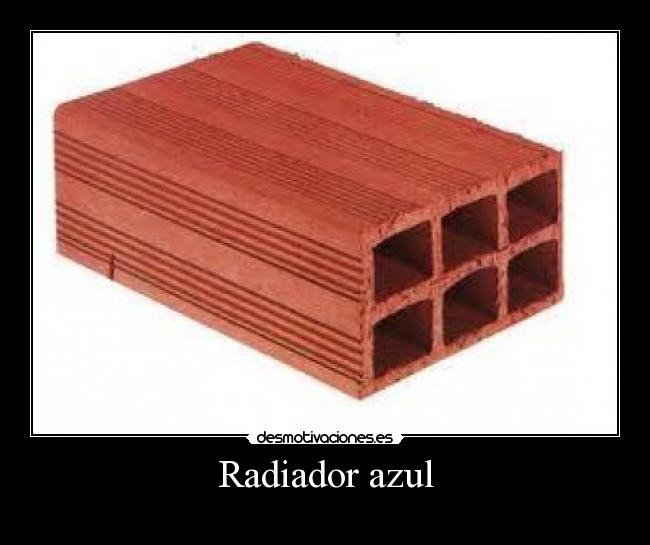Radiador azul -