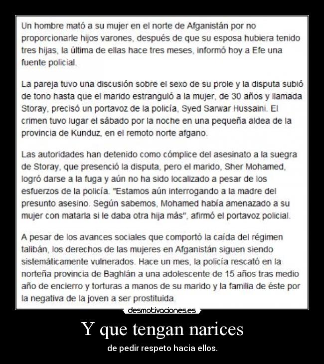 Y que tengan narices - 