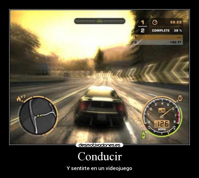 Conducir - Y sentirte en un videojuego
