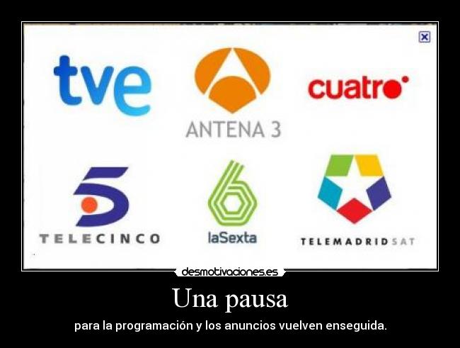 Una pausa -
