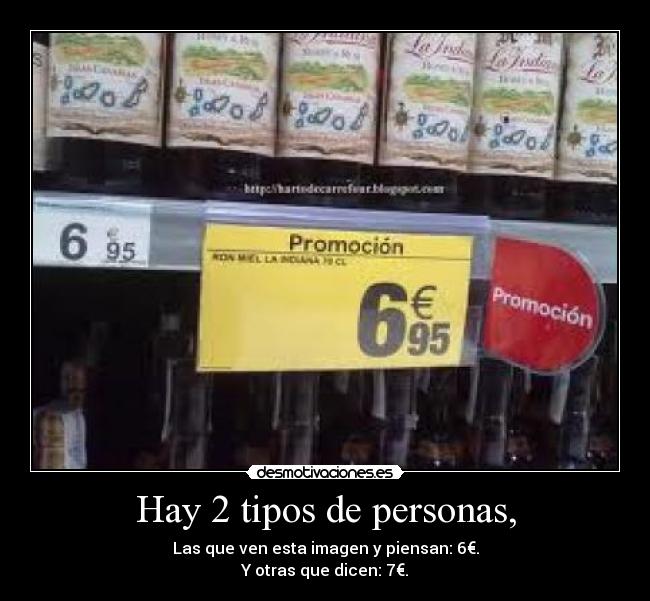 Hay 2 tipos de personas, -