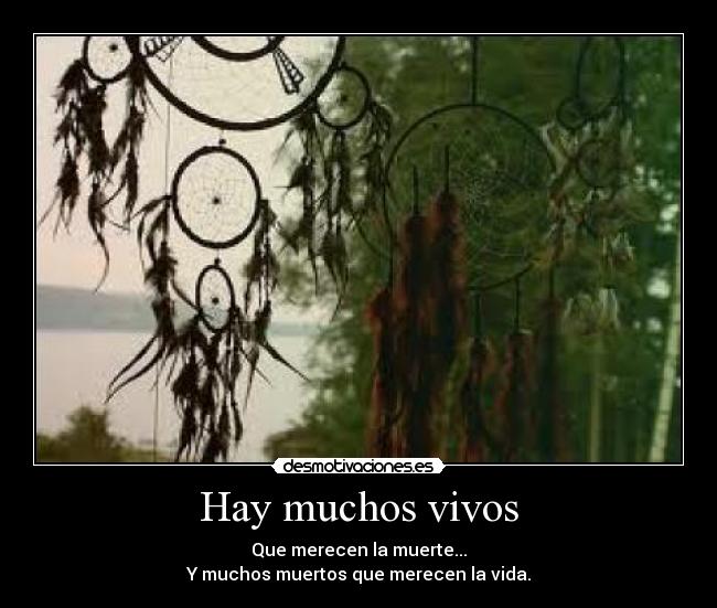 Hay muchos vivos -