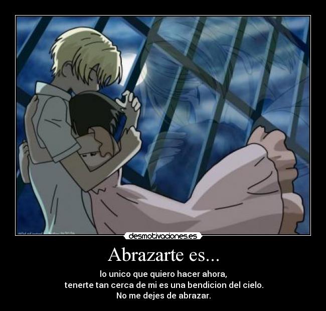 carteles abrazo anime desmotivaciones