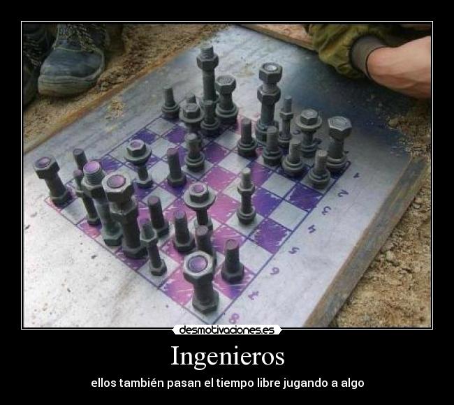 Ingenieros - ellos también pasan el tiempo libre jugando a algo