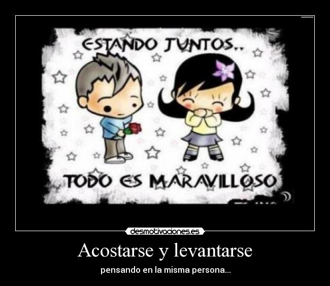 Acostarse y levantarse -