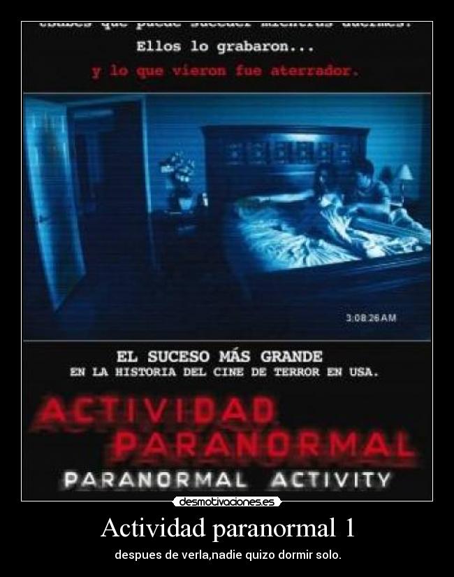 Actividad paranormal 1 - 
