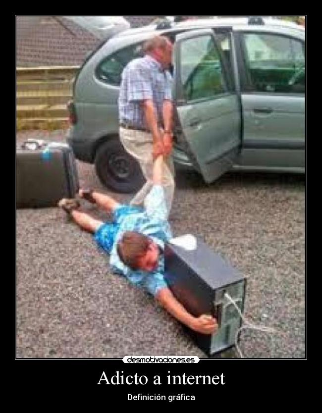 Adicto a internet - Definición gráfica