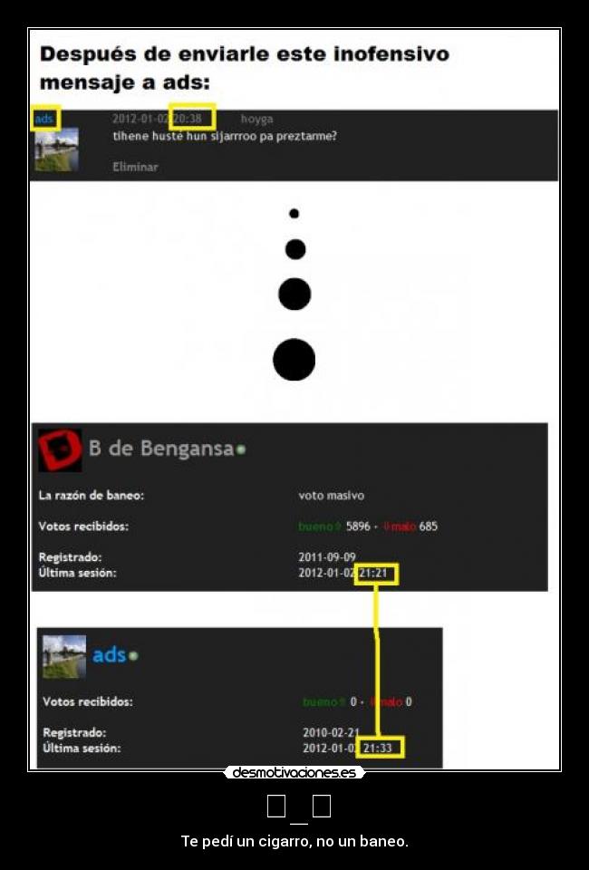 ಥ_ಥ - Te pedí un cigarro, no un baneo.
