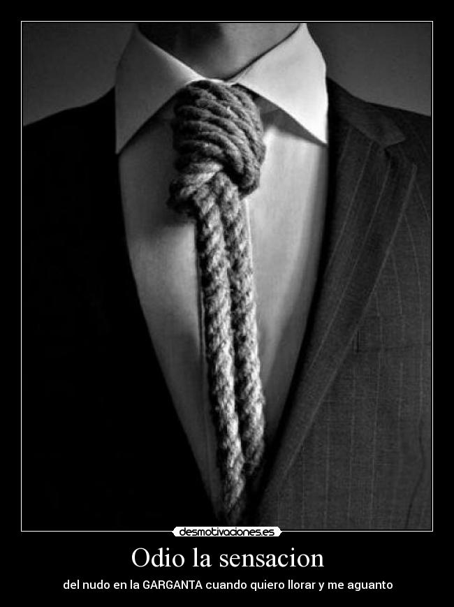 Odio la sensacion -