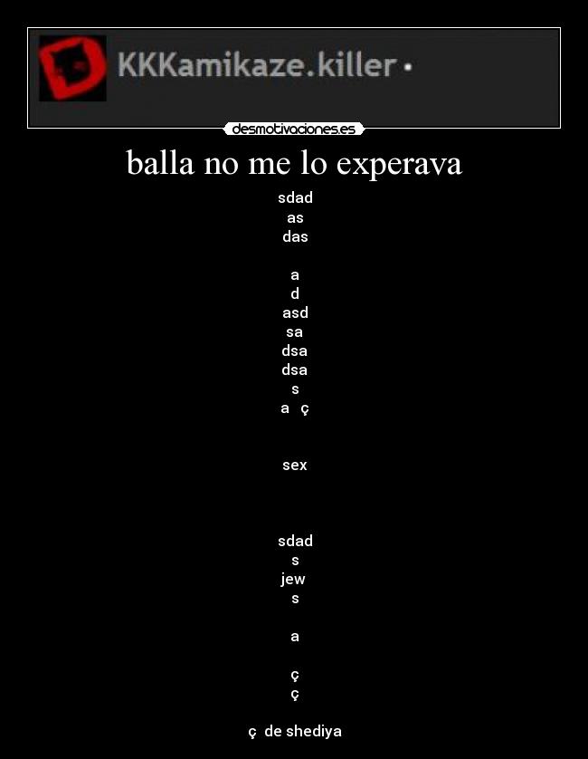 balla no me lo experava - 