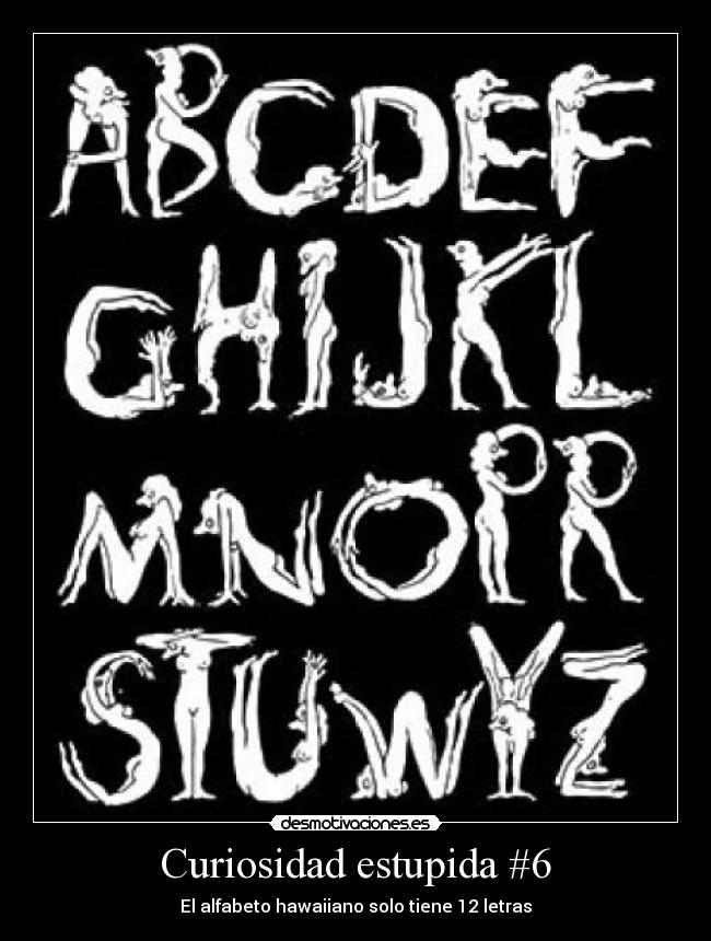 Curiosidad estupida #6 - El alfabeto hawaiiano solo tiene 12 letras