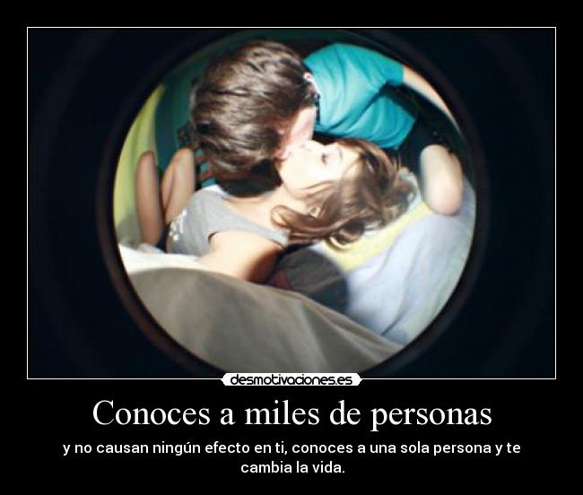 Conoces a miles de personas -