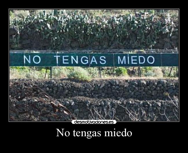 No tengas miedo -