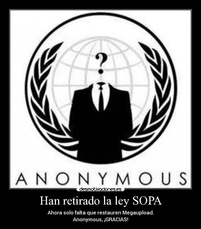 Han retirado la ley SOPA -