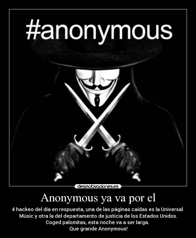 Anonymous ya va por el - 
