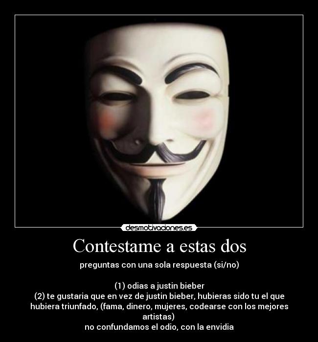 Contestame a estas dos -