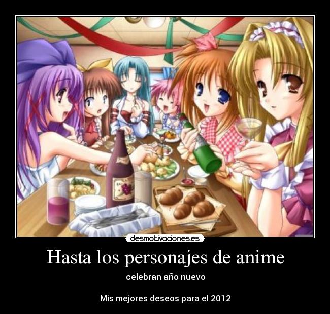 Hasta los personajes de anime -