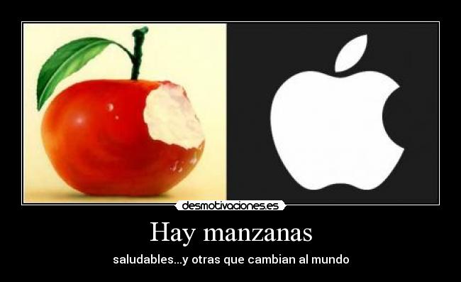 Hay manzanas - saludables...y otras que cambian al mundo