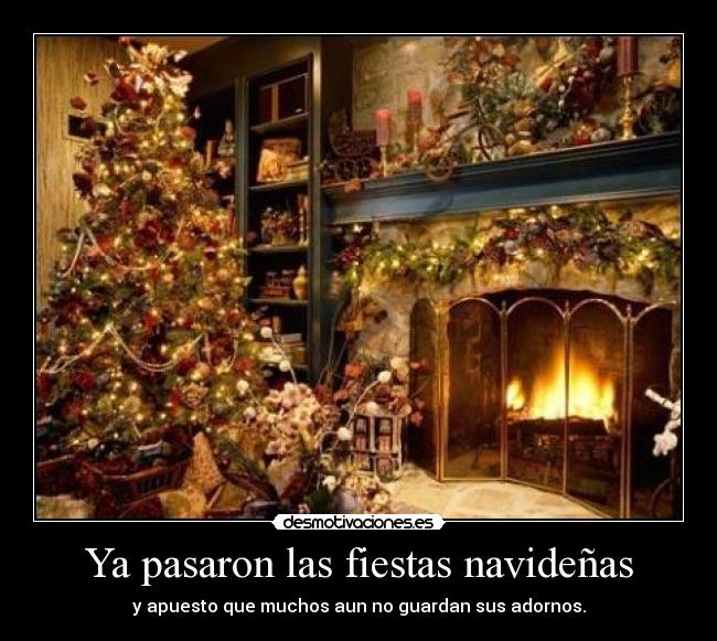 Ya pasaron las fiestas navideñas - y apuesto que muchos aun no guardan sus adornos.