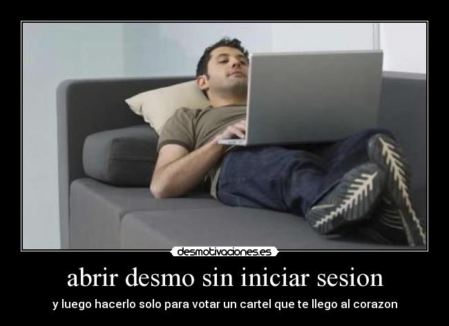 abrir desmo sin iniciar sesion -