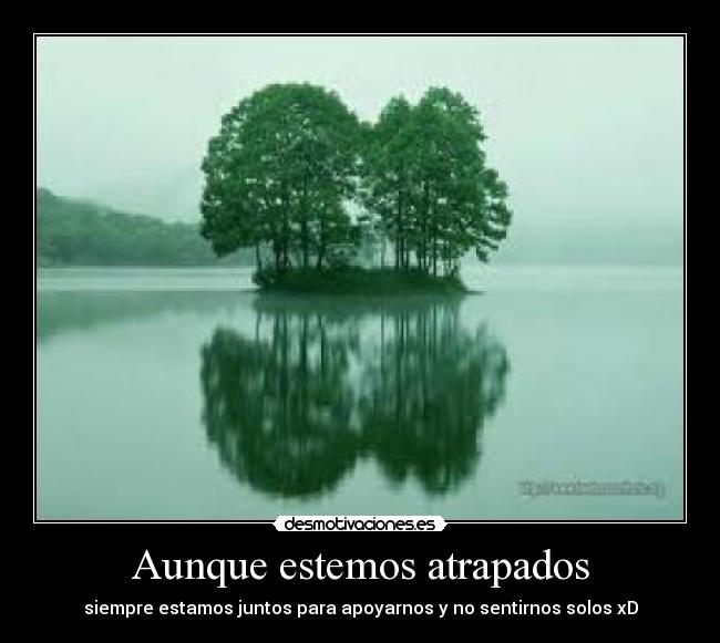 Aunque estemos atrapados -