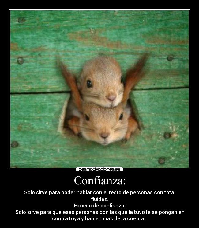 carteles confianza confianza ardillas porros mariuhana anonymous desmotivaciones