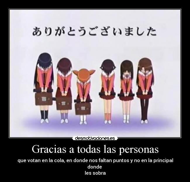 Gracias a todas las personas - 