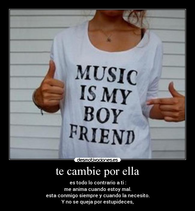 te cambie por ella -