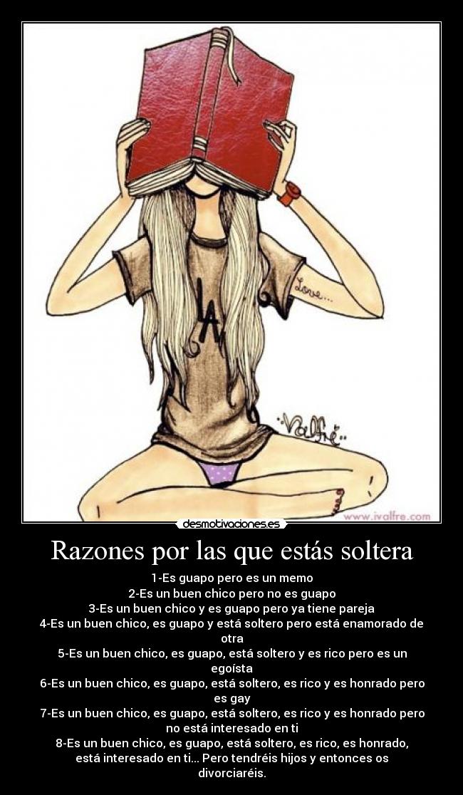 Razones por las que estás soltera - 