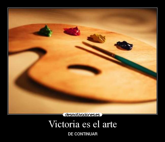 Victoria es el arte -