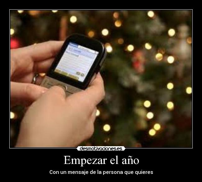 Empezar el año - Con un mensaje de la persona que quieres