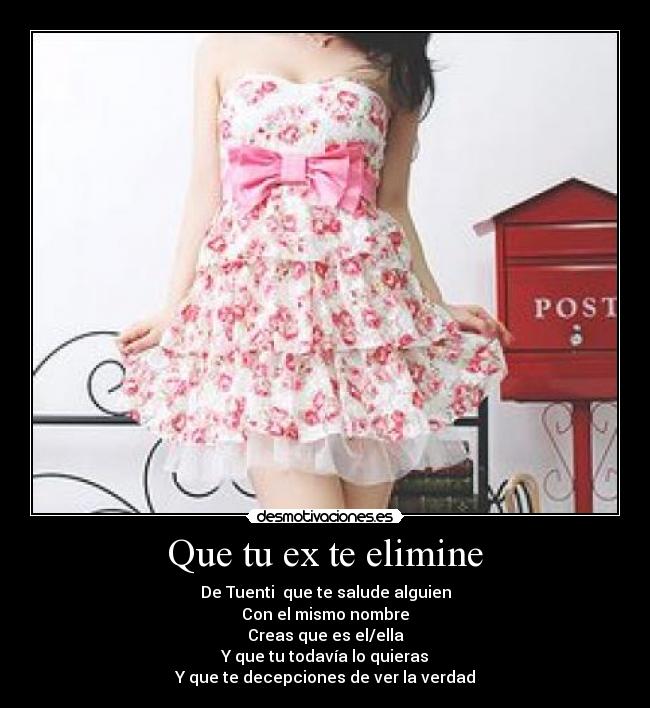Que tu ex te elimine -