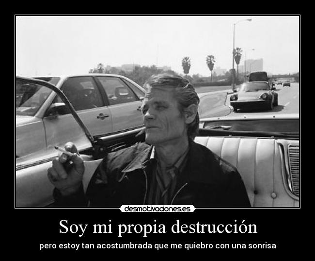 Soy mi propia destrucción - 