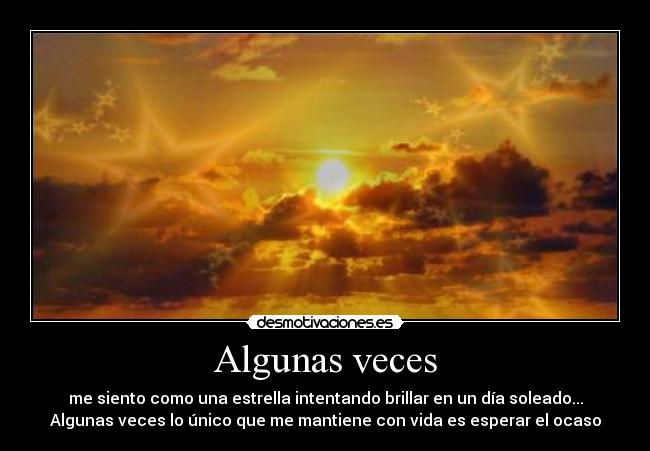 Algunas veces -